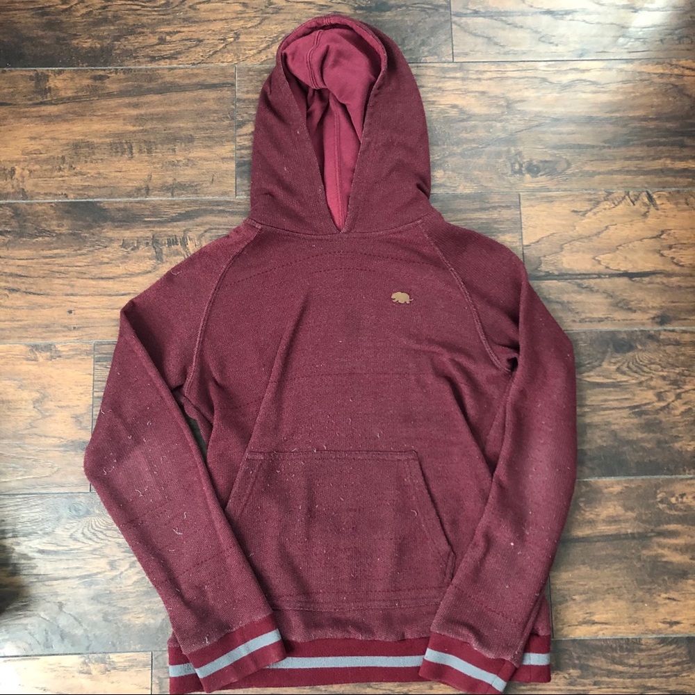 Luck Brand Maroon Boys Hoodie